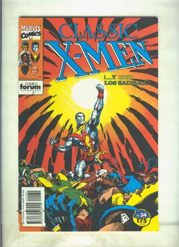 Classic X Men volumen 1 numero 34: El acto del tigre (numerado 1 en trasera)