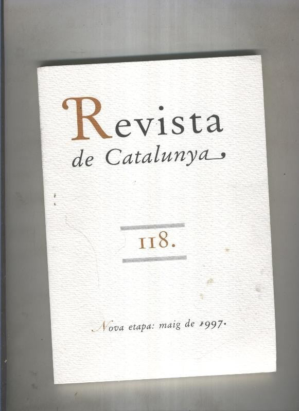 Revista de catalunya numero 118