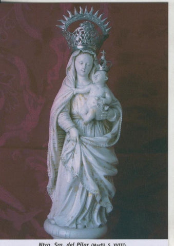 Postal 009880: Virgen Ntra Sra del Pilar, Convento Sta Mª del Pilar en Zaragoza