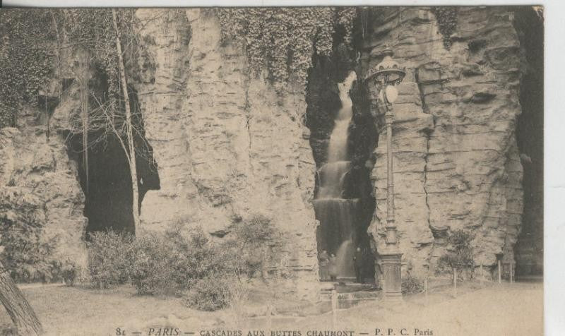 Postal 008864: Paris, Cascades aux Buites Chaumont