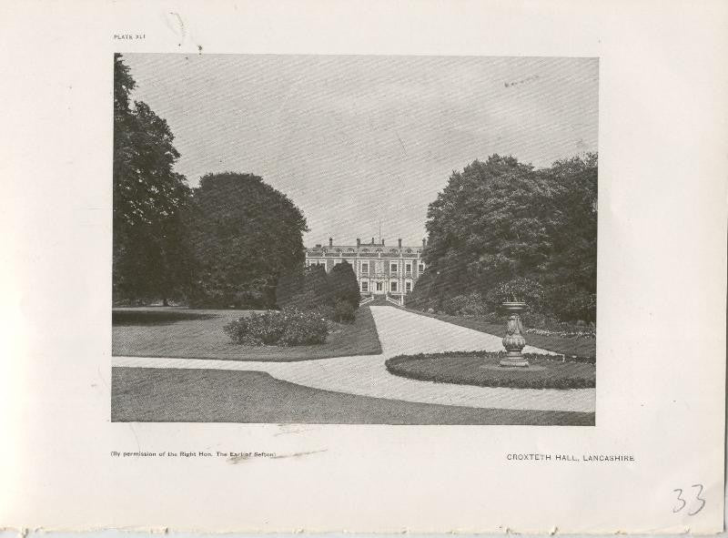 Jardines ingleses lamina 33: Croxteth Hall, Lancashire