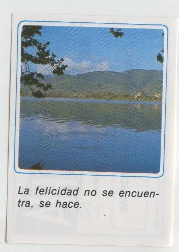 Cromos: Mensajes de Alegria numerado 22