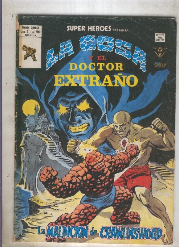 SUPER HEROES numero 116: LA COSA (4 contraportada)