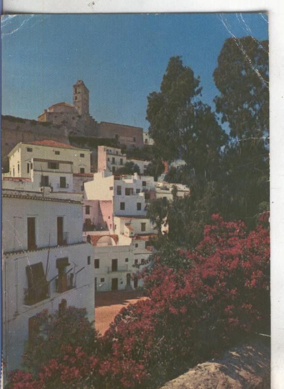 Postal 4892 : Ciudad alta y catedral en Ibiza
