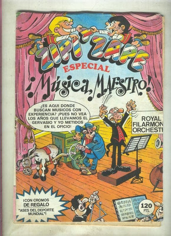 Zipi y Zape especial numero 125: Musica, Maestro (numerado 2 en traseera)