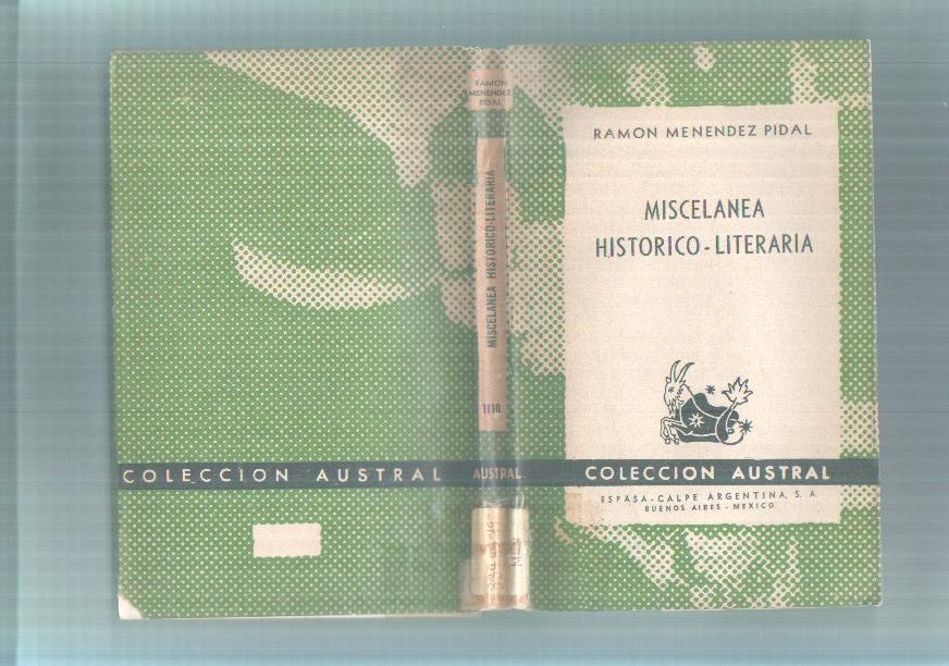 Austral numero 1110: Miscelanea Historico-Literaria