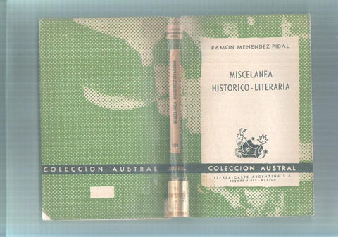Austral numero 1110: Miscelanea Historico-Literaria
