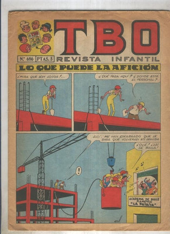 TBO numero 686: Lo que puede la aficiojn (Coll), (numerado 1 en trasera)