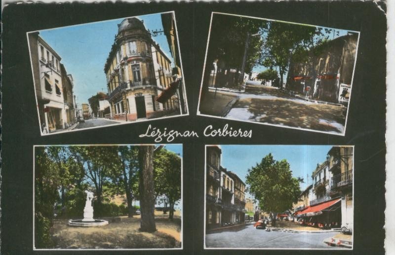 Postal 010377: Vistas varias de Lezignan Corbieres, Francia