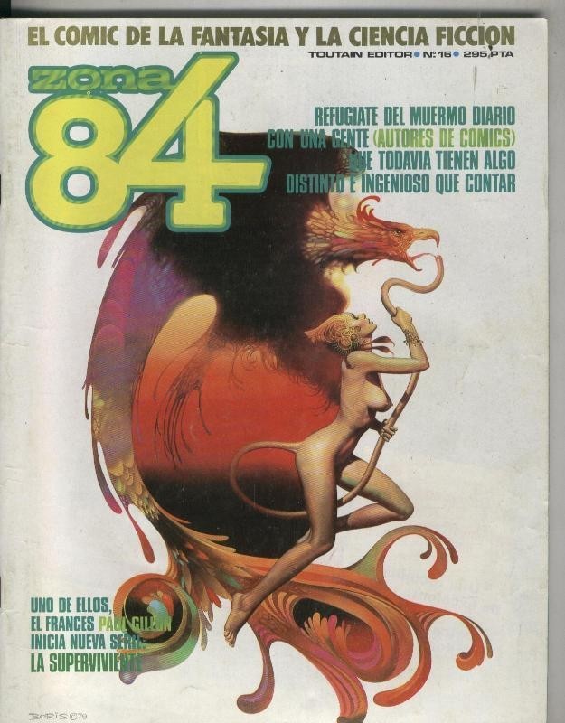 Zona 84 numero 16: Reportaje por Javier coma, Qebo de Rick Veitch, Custer de trillo y Bernet,