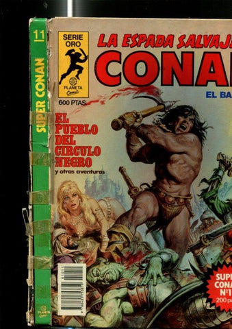 Super Conan primera edicion numero 11: cubierta mal estado, cello lado lomo