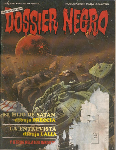 Dossier Negro numero 150 (mal estado)