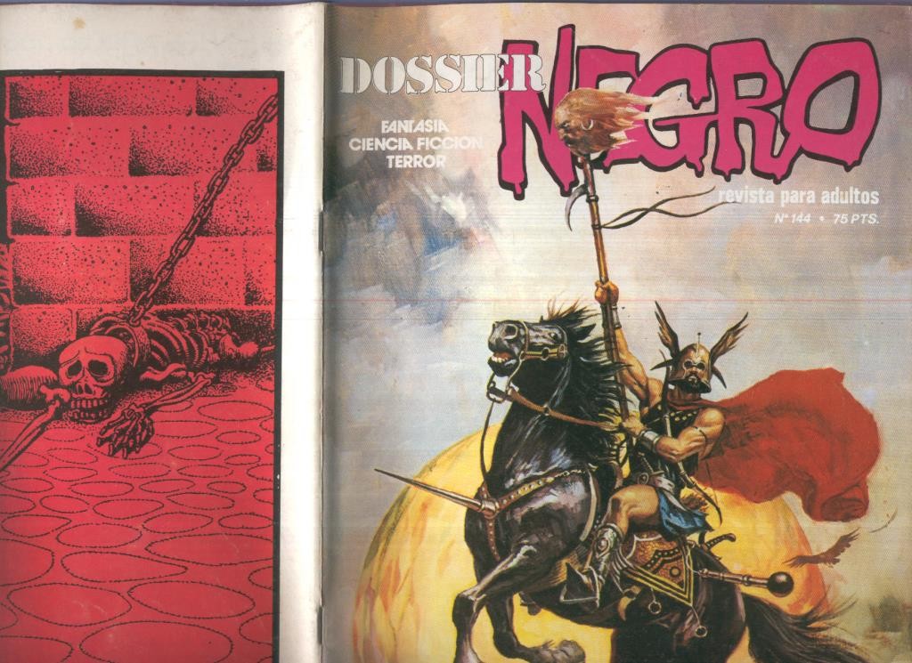 Dossier Negro numero 144 (numerado 2 en trasera)