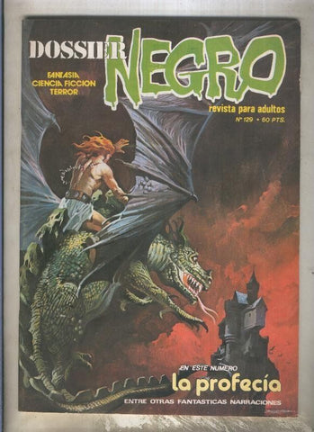 Dossier Negro numero 129 (numerado 1 en trasera)