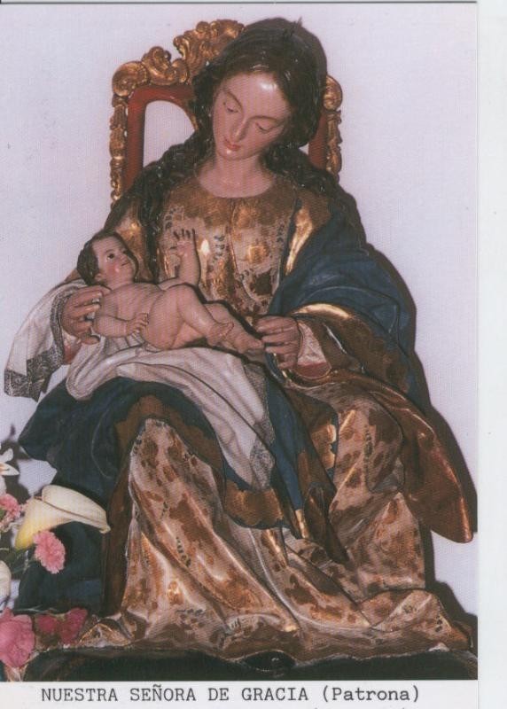Postal Virgenes 442 : Nuestra Señora de Gracia, patrona Valderrubio (Granada)