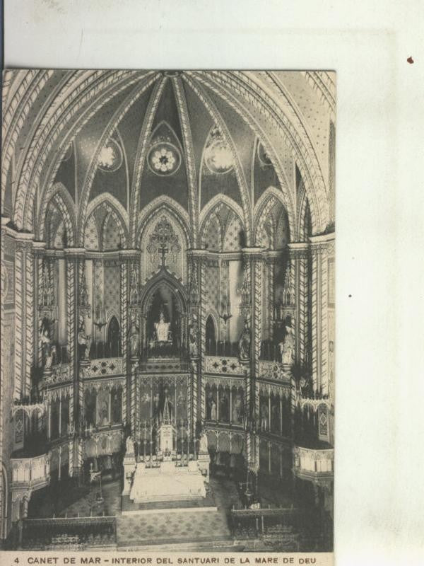 Postal 010441: Interior Santuari Mare de Deu en Canet de Mar, Barcelona