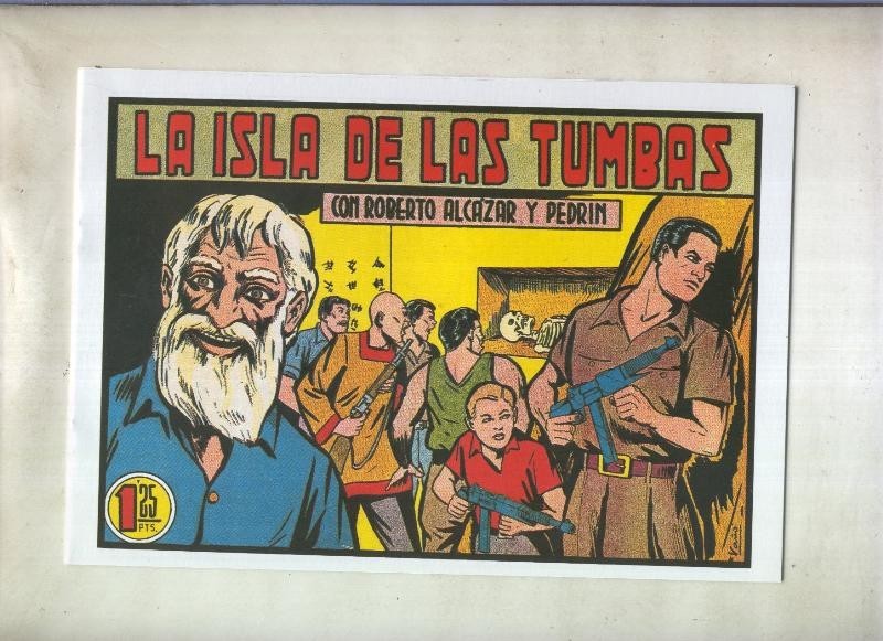 Roberto Alcazar y Pedrin facsimil numero 0256: La isla de las tumbas