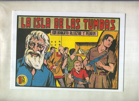 Roberto Alcazar y Pedrin facsimil numero 0256: La isla de las tumbas