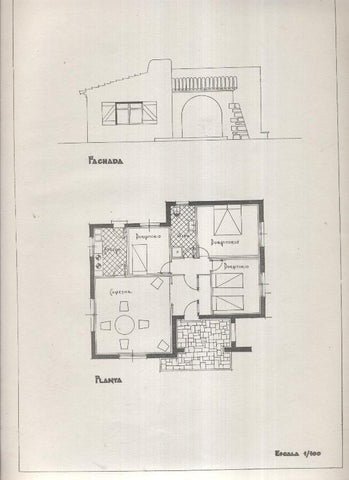Planos modernos de Villas y Chalets modelo numero 33