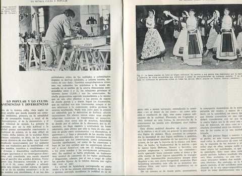 La musica culta y popular (articulo de 33  paginas con fotos color y b/n)