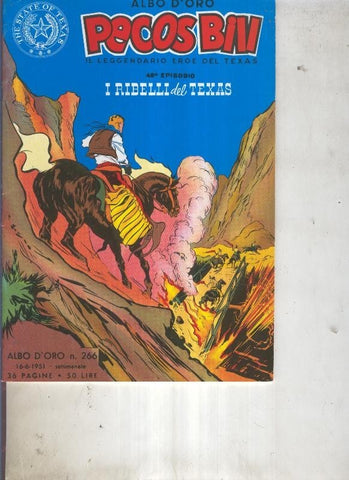 Pecos Bill numero 266 I ribelli del Texas