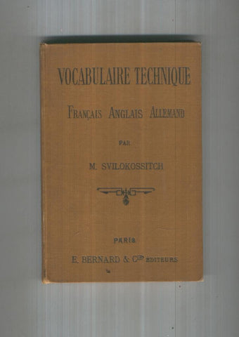 VOCABULAIRE TECHNIQUE
