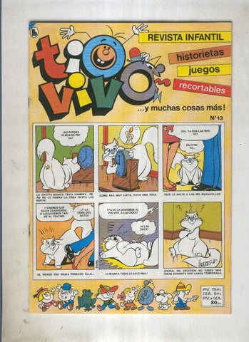 Tio Vivo tercera epoca (1985) numero 13 (numerado 5 en trasera)