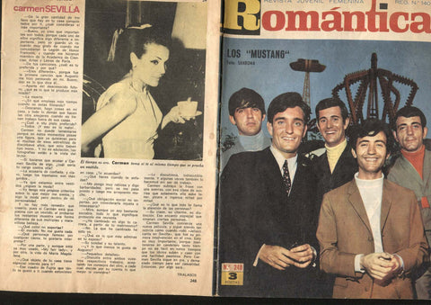 Romantica numero 248: Los Mustang-Carmen Sevilla (numerado 1 en trasera)