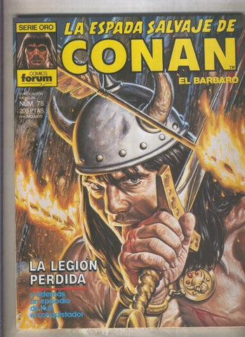 La Espada Salvaje de Conan primera edicion numero 075 (numerado 2 en trasera)