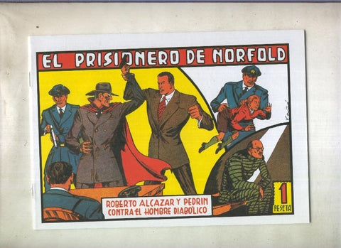 Roberto Alcazar y Pedrin facsimil numero 0096: El prisionero de Norfold