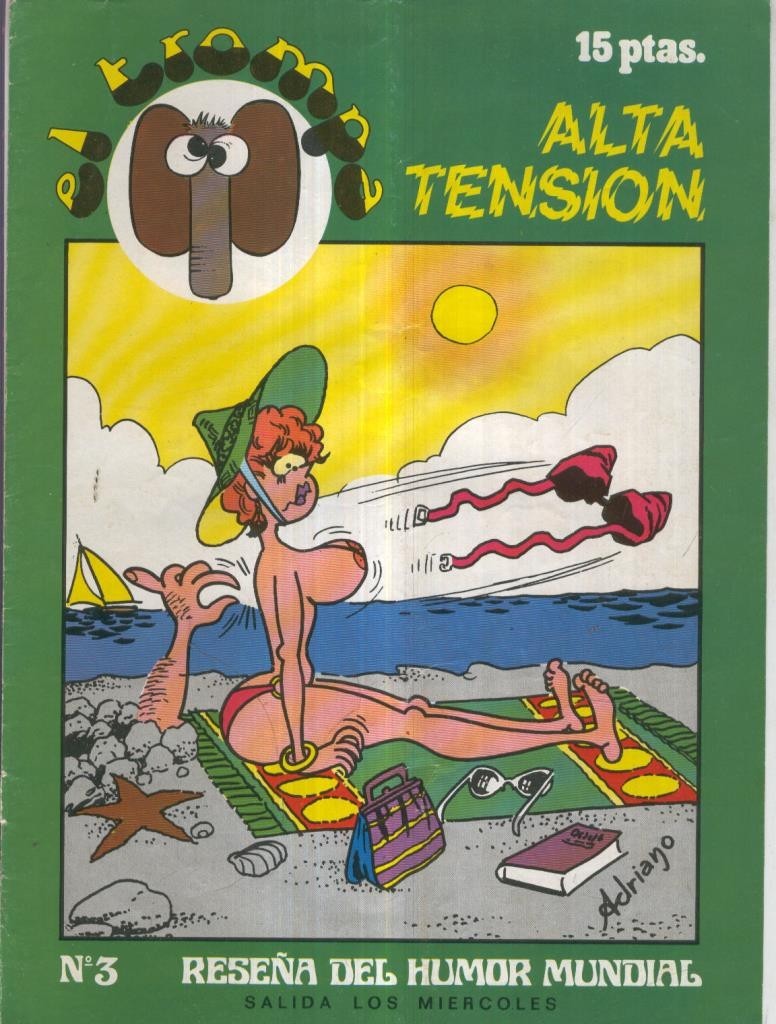 El Trompa revista chistes picantes numero 03: alta tension (solo la cubierta)