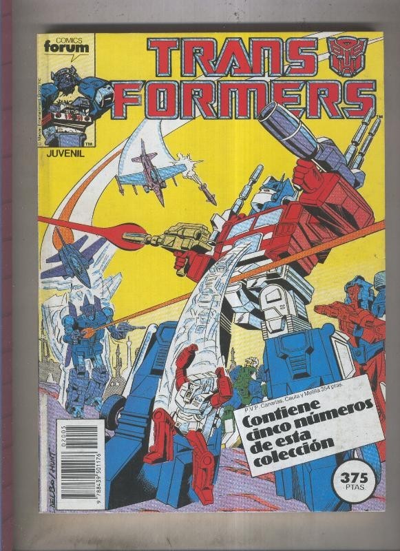 Transformers retapado numero 36 al 40