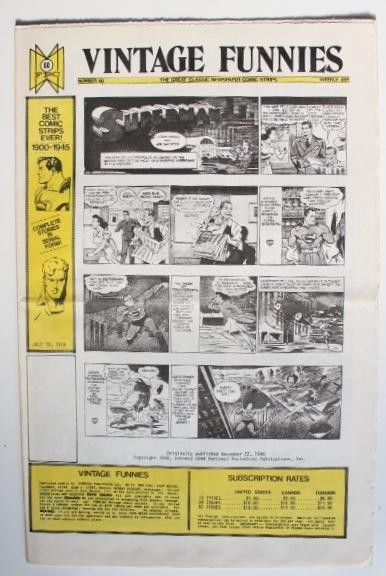 VINTAGE FUNNIES No.060 - The Great Classic Newspaper Comic Strips (1974)
