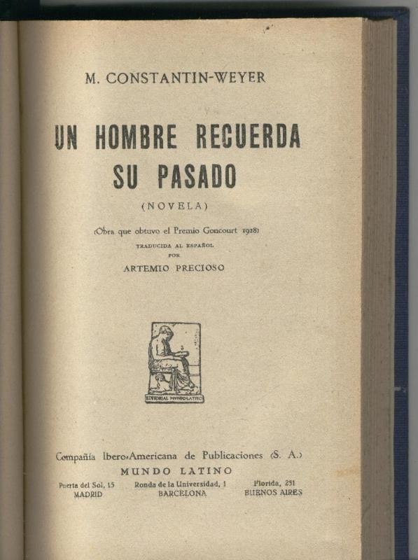 Un hombre recuerda su pasado
