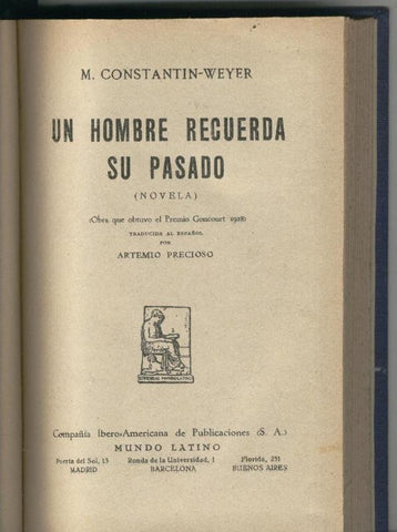 Un hombre recuerda su pasado
