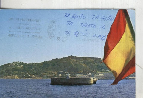 Postal 4497 : Muelle Alfau y Fortaleza del hacho en Ceuta