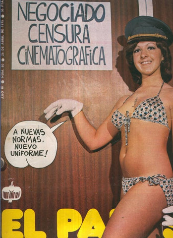 El Papus. Revista de humor numero 080. Negociado censura cinematografica
