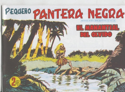 Pequeño Pantera Negra, facsimil numero 274: El manantial del olvido