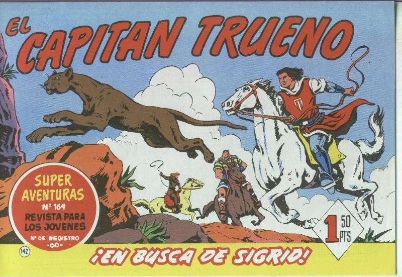 El Capitan Trueno facsimil numero 142: En busca de Sigrid
