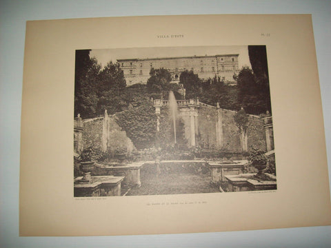 Lamina 1177: VILLA DESTE (TIVOLI). LES RAMPES ET LE PALAIS