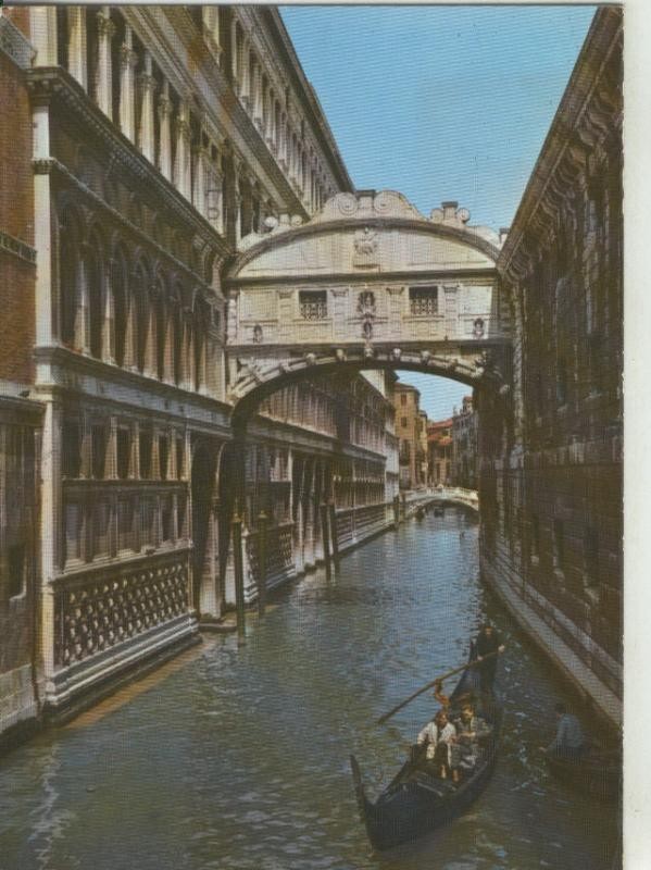 Postal 008308: Puente de los suspiros de Venecia, Italia