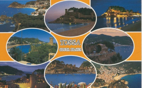 Postal 009184: Vistas varias de Tossa de Mar, Costa Brava