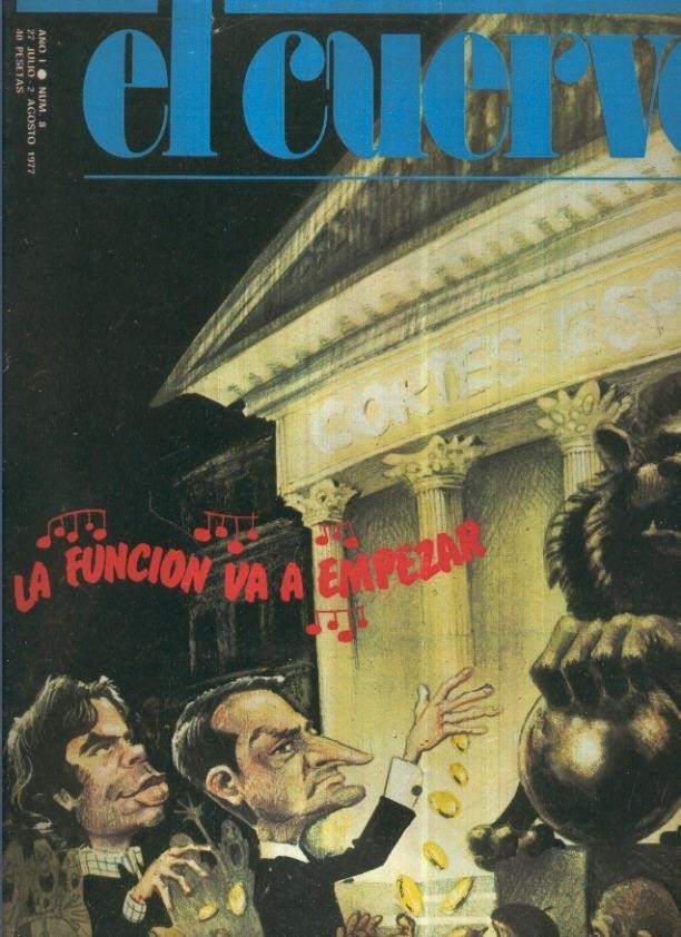 El Cuervo revista de humor numero 008 (1977): Jose Sanroma Aldea, alias Intxausti