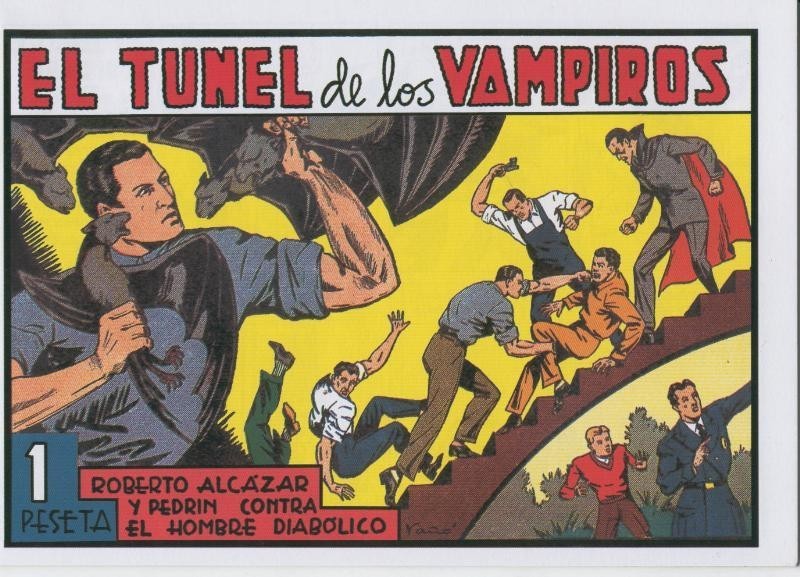 Roberto Alcazar y Pedrin facsimil numero 0102: El tunel de los vampiros