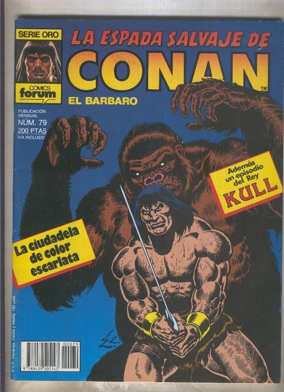La Espada Salvaje de Conan primera edicion numero 079 (numerado 2 en trasera)