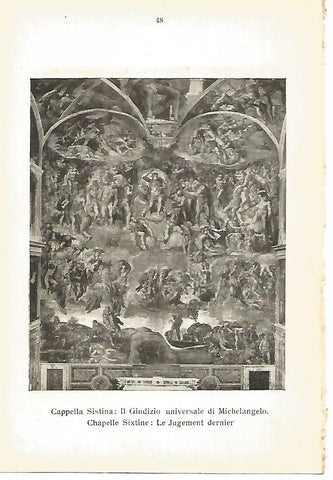 Lamina 793: VATICANO. El juicio universal de la Capilla Sixtina