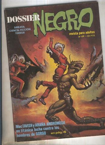 Dossier Negro numero 128 (numerado 5 en trasera)