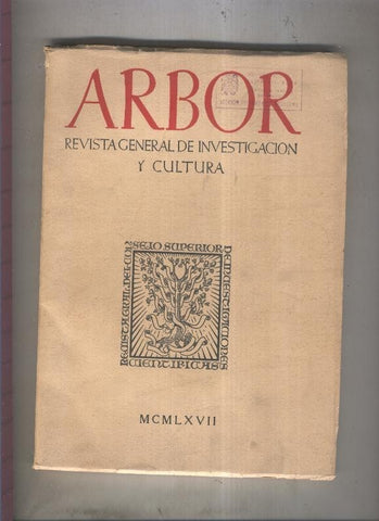 Arbor. Revista general de investigacion y cultura numero 261/262