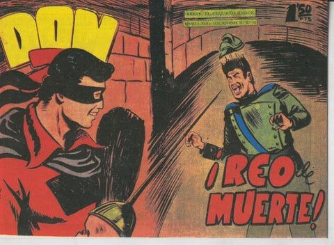 Don Z, facsimil numero 44: Reo de muerte