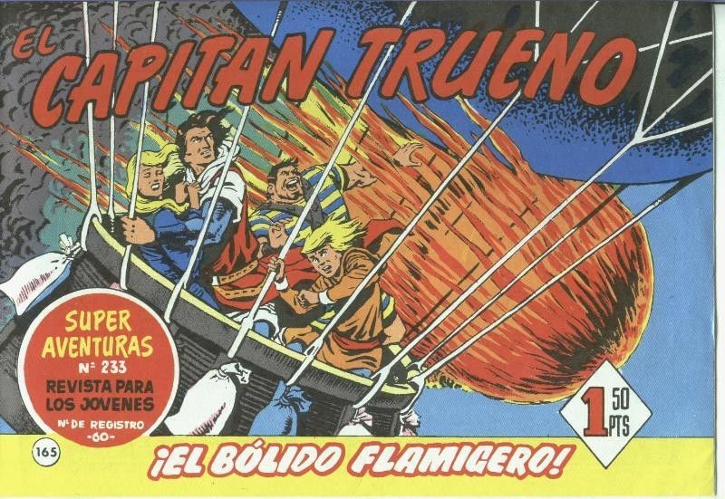 El Capitan trueno facsimil numero 165: El bolido flamigero